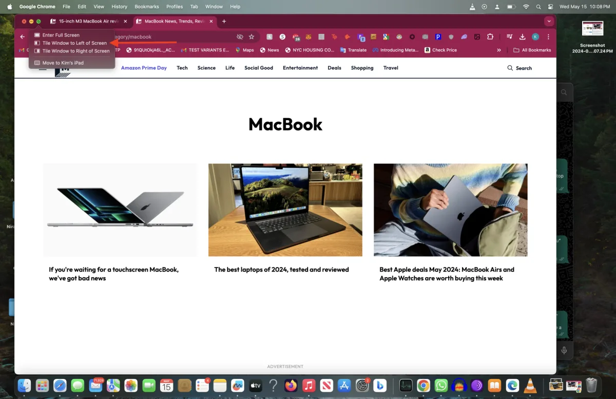 A Mac screen showcasing multiple applications for effective multitasking.
